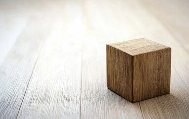 Wooden block representing human resources and HR concepts in a calm setting.