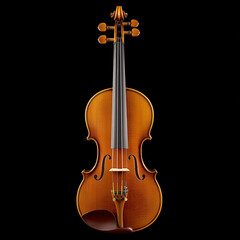 Naklejka premium Top view of a violin