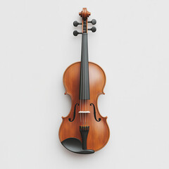 Fototapeta premium Top view of a violin