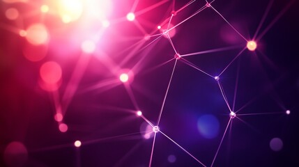 Fototapeta premium Glowing connections in a digital network symbolize seamless cloud computing integration.