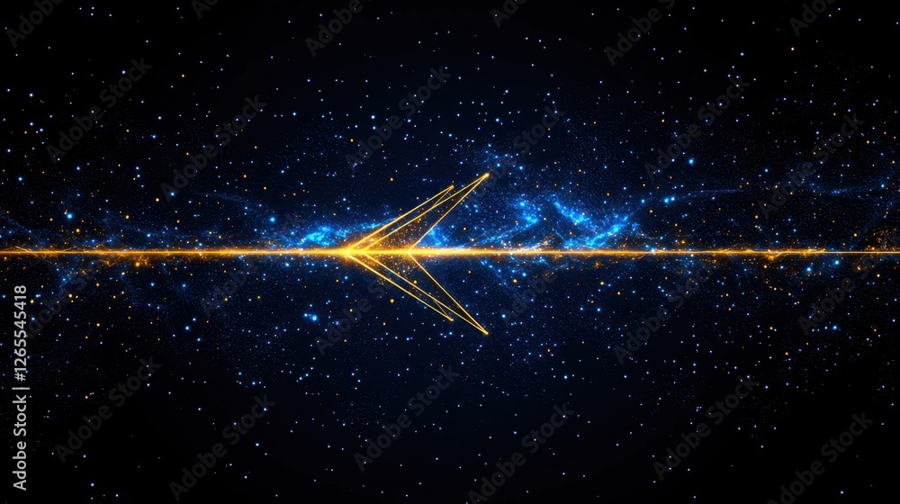Poster stunning cosmic cosmic background with light rays and galactic elements in deep space, perfect for s
