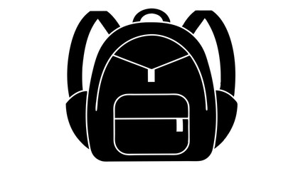 vector illustration of a black bag