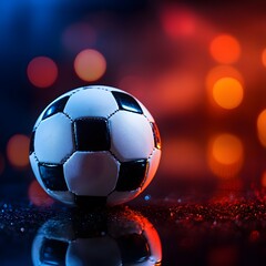Fototapeta premium soccer ball photo, clear and clean nice