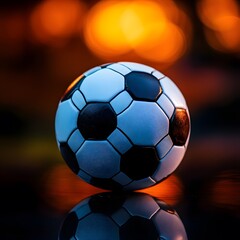 Fototapeta premium soccer ball photo, clear and clean nice
