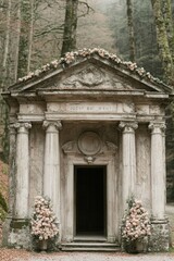 Naklejka premium Forest Temple Wedding Ceremony Decor