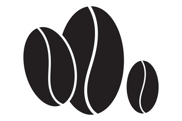 Coffee bean icon. Coffee seed sign set. Caffeine vector symbol isolated on white background. 1176