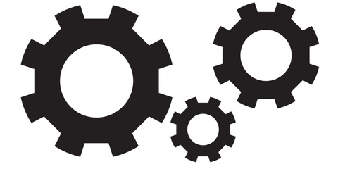 Gear icon, Gear setting icon set. setting sign . cogs symbol . gear wheel mechanism .  1176