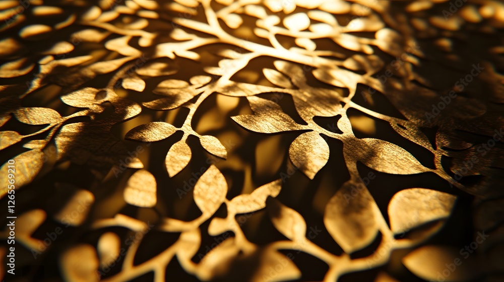 Poster pojjw 94734 capture the beauty of intricate shadow play where light dances on leaves creating mesmer