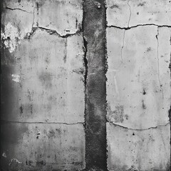 Obraz premium Close up of weathered concrete with cracks and imperfections