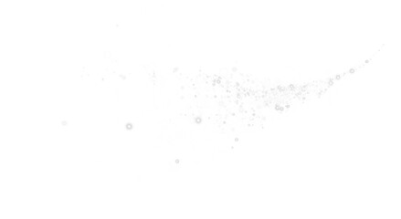 Fantastic white smoke background. Magic white smoke with glitter and small particles of twinkling stars. Fog with luminous particles. White vapor with stardust. Morning fog over land or water. PNG.