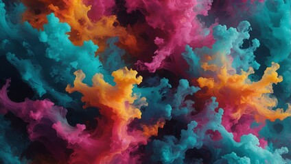 A vibrant abstract background featuring a seamless blend of multiple colors in a smooth gradient