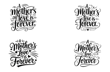 Elegant Black Typography Vector Design – 