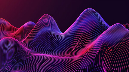 Abstract wave patterns in vibrant colors create dynamic visual experience, showcasing flowing lines and gradients that evoke sense of movement and energy