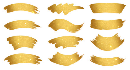 golden brush strokes
