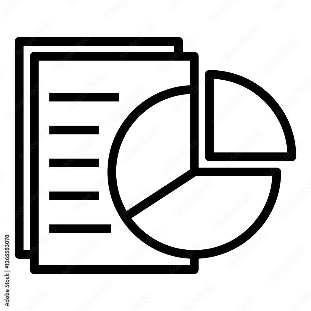 Poster statistic vector icon