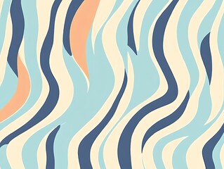 Retro-inspired background with vibrant colors and dynamic  wavy patterns
