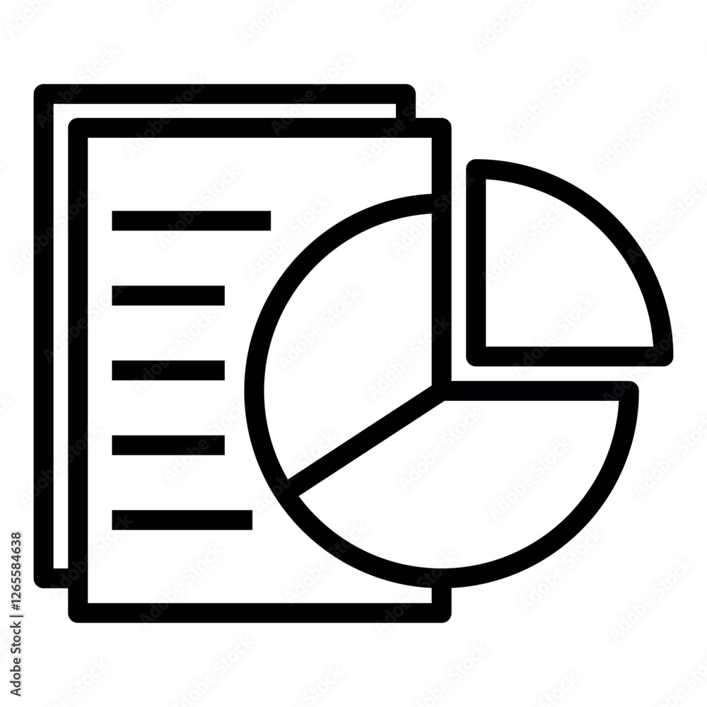 Poster statistic vector icon