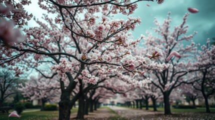 Stunning Cherry Blossom Trees in Full Bloom
