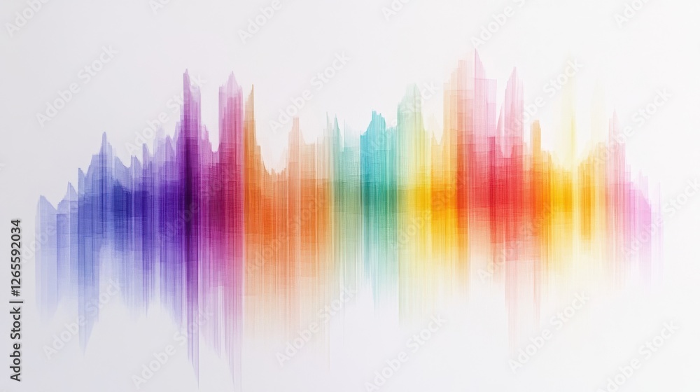 Poster colorful lines create a vibrant abstract background with a bright, energetic design