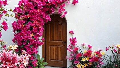Floral Archway: A Doorway to a Garden Paradise of Flowers