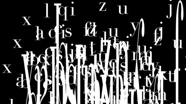 seamless pattern with letters. 