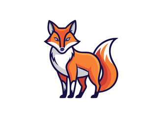 Vibrant Fox Mascot Illustration - Stylish Animal Design