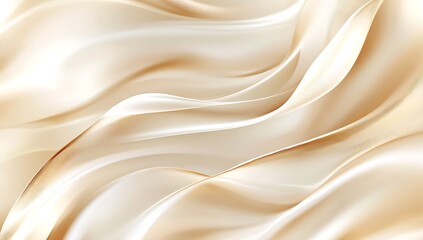 Obraz premium Minimalist Abstract beige background with flowing fabric shapes