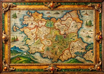 Antique Bavaria Map, Theatrum Orbis Terrarum Style, 16th Century Cartography, High-Resolution, Historical Geography