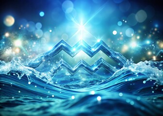 Aquarius Zodiac Sign: Water Bearer Constellation, Deep Focus Astrological Symbol