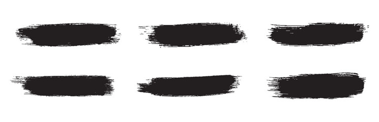 Watercolor vector brush set for design, Brush paint strokes, vector paint brush strokes, ink splash and grungy decoration elements isolated on a white background.