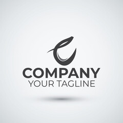 letter c logo icon flat design template