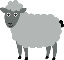 Obraz premium Vector Drawing of a sheep 
