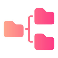 data storage gradient icon