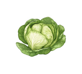 Fototapeta premium chinese cabbage vegetable isolated on white background