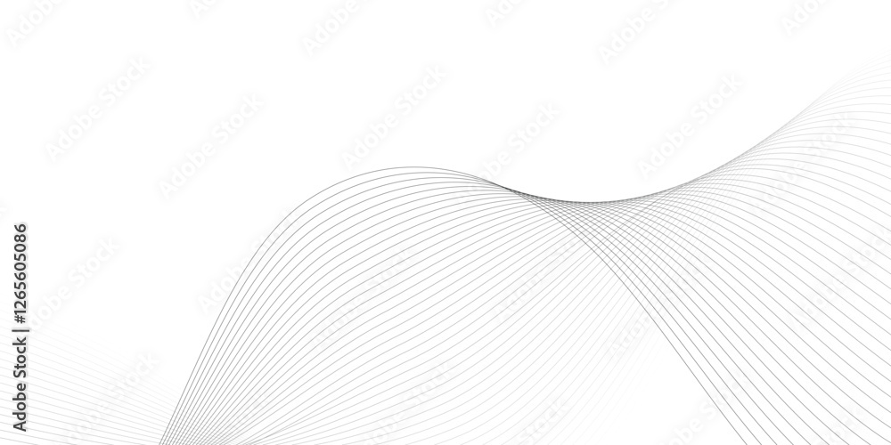 Poster abstract grey smooth element swoosh speed wave modern stream background. abstract wave line for broc