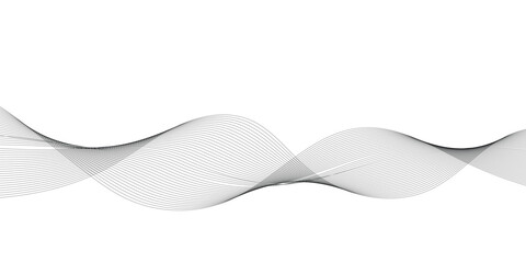 Abstract gray and white wave lines background.