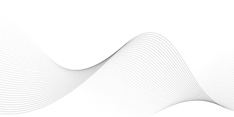 Abstract gray and white wave lines background.