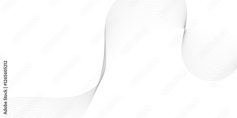 Poster abstract grey smooth element swoosh speed wave modern stream background. abstract wave line for broc