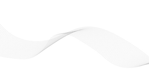 White and gray digital future technology concept wave and curve line background.

