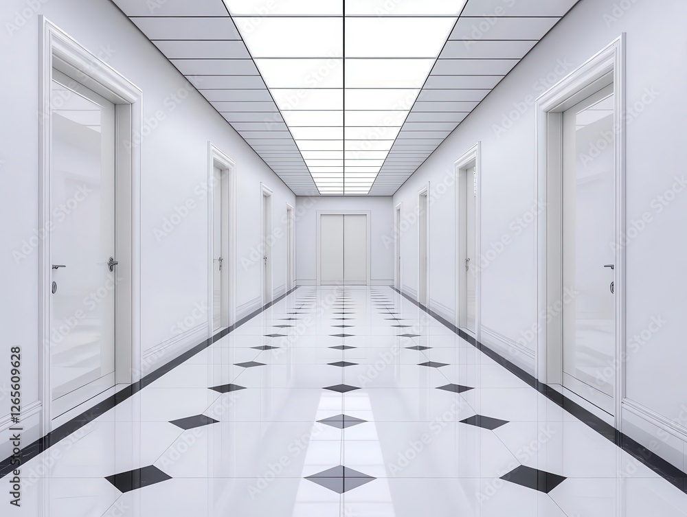 Poster sustainable interior design with energy-efficient lighting and innovation. ai-powered smart lighting