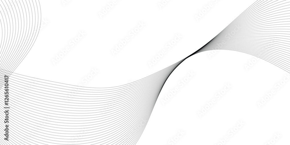 Poster abstract grey smooth element swoosh speed wave modern stream background. abstract wave line for broc