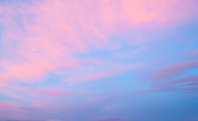 Morning sky background, dramatic morning sky in pastel tones