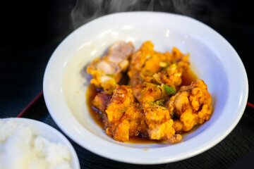 唐揚げ_甘酢たれ