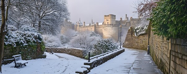  Serene Winter Scene Nottingham