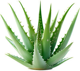 aloe vera plant isolated on transparent background