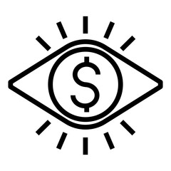 market vision vector icon
