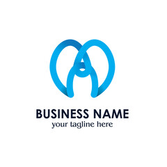 Logo with teeth shape of letters M and W