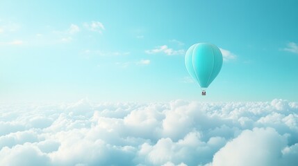 Fototapeta premium floating above the clouds