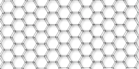 Fototapeta premium Luxury hexagonal abstract black metal background with golden light lines. Dark 3d geometric texture illustration. Black Hexagonal Pattern Metallic background with black and gold 3d