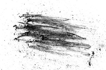 Grunge graphite pencil texture isolated on white background, top view. Simple pencil drawing texture isolated on white background, top view.
